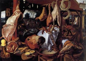 Питер Артсен. В лавке мясника. 1551 г. Питер Артсен. В лавке мясника. 1551 г.