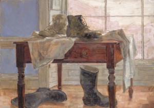 Ботинки на столе